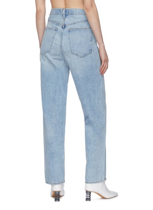 Back View - Click To Enlarge - AGOLDE - Criss cross waist wide-leg jeans