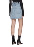 Back View - Click To Enlarge - AGOLDE - Lettuce Waistband Denim Skirt