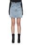 Main View - Click To Enlarge - AGOLDE - Lettuce Waistband Denim Skirt