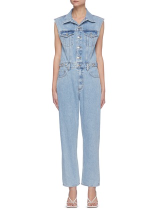 Main View - Click To Enlarge - AGOLDE - 'Blanca' sleeveless denim jumpsuit