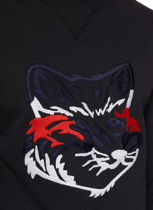 - MAISON KITSUNÉ - Embroidered fox head sweatshirt