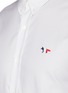  - MAISON KITSUNÉ - Tricolour embroidered fox patch shirt