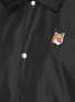  - MAISON KITSUNÉ - 'Bertil' embroidered fox head patch windbreaker