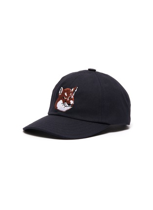 Main View - Click To Enlarge - MAISON KITSUNÉ - Embroidered fox head cap