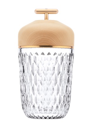 Main View - Click To Enlarge - SAINT-LOUIS - Folia Clear Wood Brushed Brass Portable Lamp