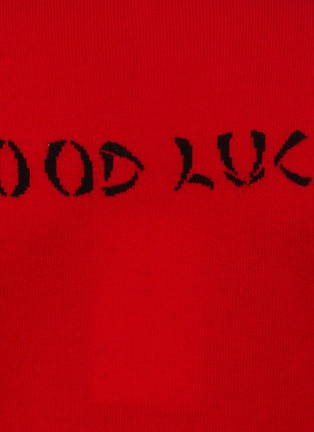  - FRAME - Good Luck Embroidered Sweater