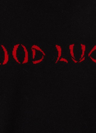  - FRAME - Good Luck Embroidered Sweater