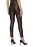 Back View - Click To Enlarge - FRAME - Le High' Good Luck Embroidered Gold Foil Skinny Jeans