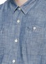 Detail View - Click To Enlarge - SCOTCH & SODA - Banana embroidery chambray worker shirt