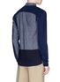 Back View - Click To Enlarge - SCOTCH & SODA - Patchwork chambray shirt