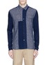 Main View - Click To Enlarge - SCOTCH & SODA - Patchwork chambray shirt