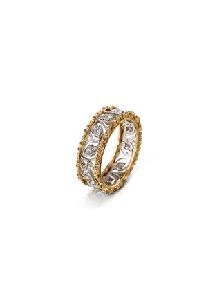 Detail View - Click To Enlarge - BUCCELLATI - 'Ramage' Diamond 18k Gold Ring