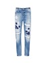 Main View - Click To Enlarge - SCOTCH & SODA - 'Fleet' cherry embroidery distressed jeans
