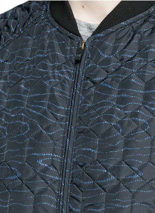 Detail View - Click To Enlarge - SCOTCH & SODA - Batik dot print puffer bomber jacket