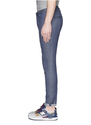 Detail View - Click To Enlarge - SCOTCH & SODA - 'Clean Traveller' cotton-linen denim jeans