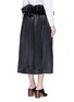 Back View - Click To Enlarge - ELLERY - 'Impact' gathered apron bonded silk satin midi skirt