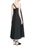 Back View - Click To Enlarge - ELLERY - 'Ray' asymmetric strap grommet A-line tunic dress
