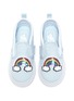 Figure View - Click To Enlarge - VANS - Rainbow patch toddler canvas slip-on shoes