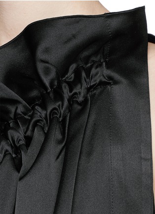 Detail View - Click To Enlarge - ELLERY - 'Colorado' asymmetric gathered satin crepe top