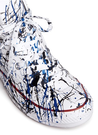 Detail View - Click To Enlarge - RIALTO JEAN PROJECT - One of a Kind Hand-painted splash high top sneakers - Sz 38