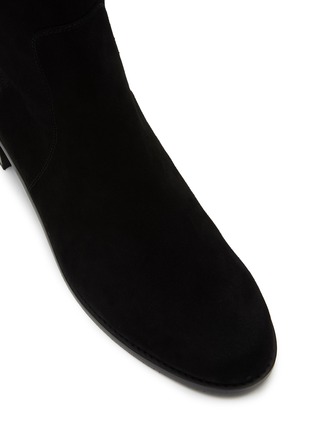 Detail View - Click To Enlarge - STUART WEITZMAN - ‘RESERVE’ STRETCH SUEDE KNEE HIGH BOOTS