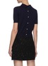 Back View - Click To Enlarge - MIU MIU - Pearl button placket back knit wool top