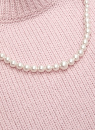  - MIU MIU - Pearl necklace cashmere vest