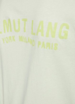  - HELMUT LANG - Strap Detail Logo Print Cotton T-shirt