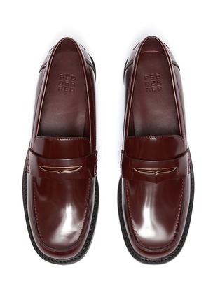 Detail View - Click To Enlarge - PEDDER RED - Bay' patent leather loafers