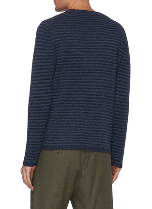 Back View - Click To Enlarge - VINCE - Stripe Crewneck Sweater