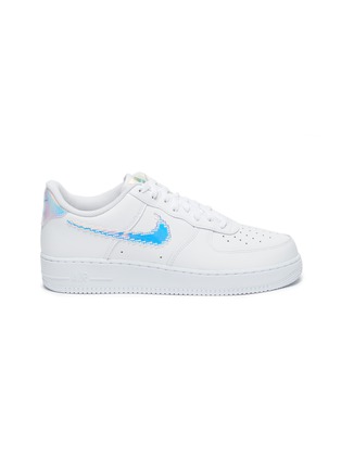Main View - Click To Enlarge - NIKE - 'Air Force 1 '07 LV8' Pixelated Swoosh Platform Sneakers