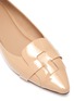 Detail View - Click To Enlarge - PEDDER RED - 'Hera' intertwining detail patent leather skimmer flats