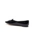  - PEDDER RED - 'Hera' intertwining detail patent leather skimmer flats