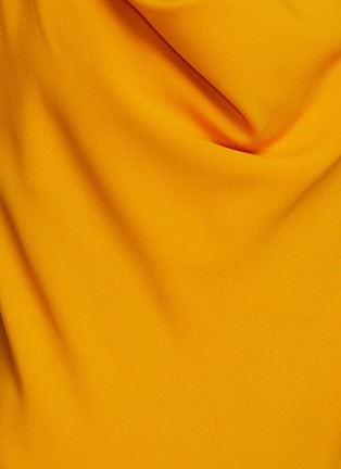 Detail View - Click To Enlarge - MONSE - Drape Collar Asymmetric Hem Sleeveless Dress