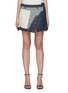 Main View - Click To Enlarge - MONSE - Upside Down Denim Mini Skirt