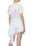 Back View - Click To Enlarge - MONSE - Back Drawstring Contrast Draped Panel Top