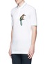 Front View - Click To Enlarge - - - Bird patch embroidery polo shirt
