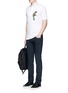 Figure View - Click To Enlarge - - - Bird patch embroidery polo shirt