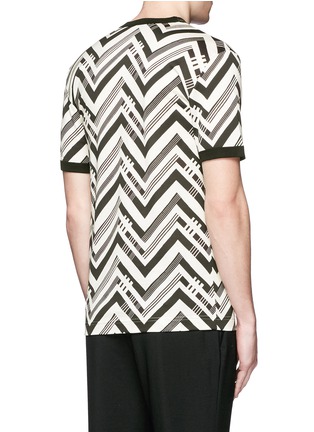 Back View - Click To Enlarge - - - Zigzag print T-shirt