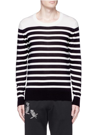 Main View - Click To Enlarge - - - Sailor stripe cashmere sweater