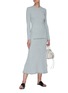 Figure View - Click To Enlarge - THEORY - 'Mouline' rib-knit midi skirt