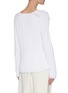 Back View - Click To Enlarge - THEORY - Looped cotton ribbed V-neck sweater