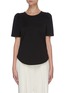 Main View - Click To Enlarge - THEORY - Clinton' ruched sleeve knit T-shirt