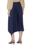 Back View - Click To Enlarge - THEORY - Asymmetric Hem Pleat Midi Skirt