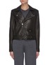 Main View - Click To Enlarge - THEORY - Belt Detail Leather Biker Jacket