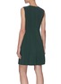 Back View - Click To Enlarge - THEORY - Sleeveless Asymmetric Drape Ruffled Hem Dress