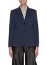 Main View - Click To Enlarge - THEORY - Contrast Seam Patch Pocket Single-breast Blazer