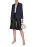 Figure View - Click To Enlarge - THEORY - Contrast Seam Patch Pocket Single-breast Blazer