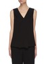 Main View - Click To Enlarge - THEORY - Back self-tie V-neck silk top