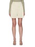 Main View - Click To Enlarge - THEORY - Eco Crunch pleated linen carrot shorts